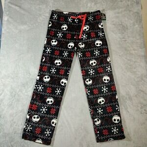 Nightmare Before Christmas Pajama Pants Mens XL Black Jack Skeleton All‎ Over
